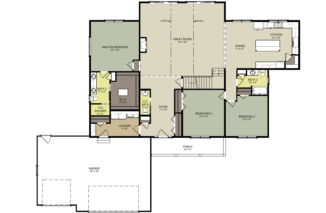 Magnolia First Floor Floor Plan